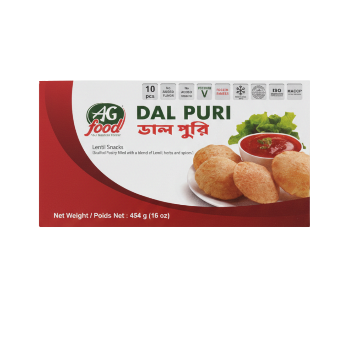 Dal Puri Lentil Snacks_ ပဲပူရီ (10pcs) 454g