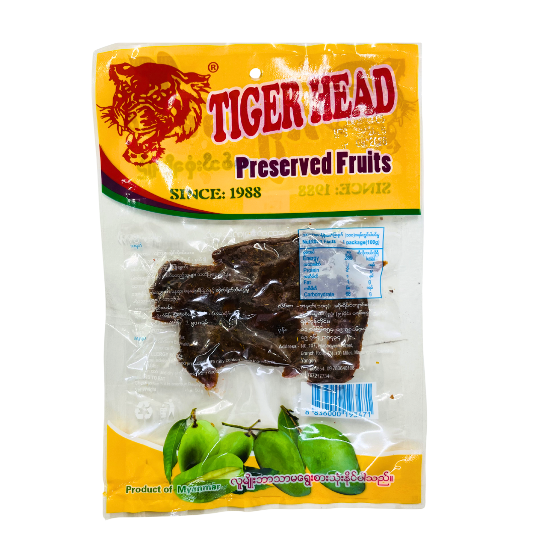 Tiger Head Dried Mango Jam_ ကျားခေါင်းသရက်အသား (50g)