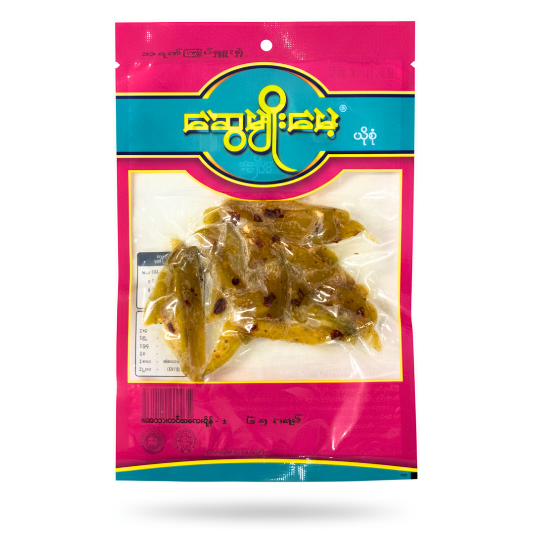 Swe Myoe Mae Spicy Mango Jam_ဆွေမျိုးမေ့သရက်ကြွပ်ရူးရှဲ (65g)