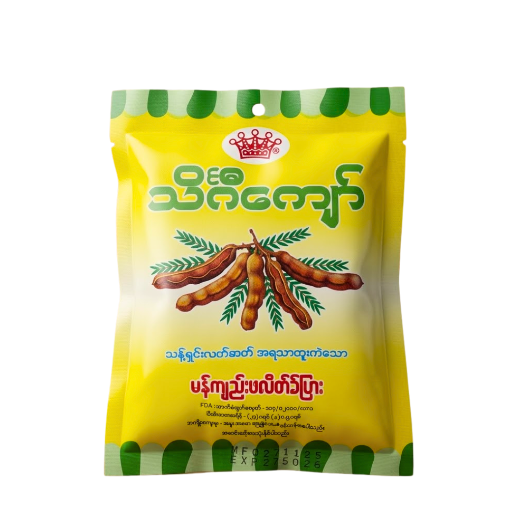 TheinGiKyaw Tamarind Flakes_သိင်္ဂီကျော် မန်ကျည်းဖလိတ်ပြား (23g)
