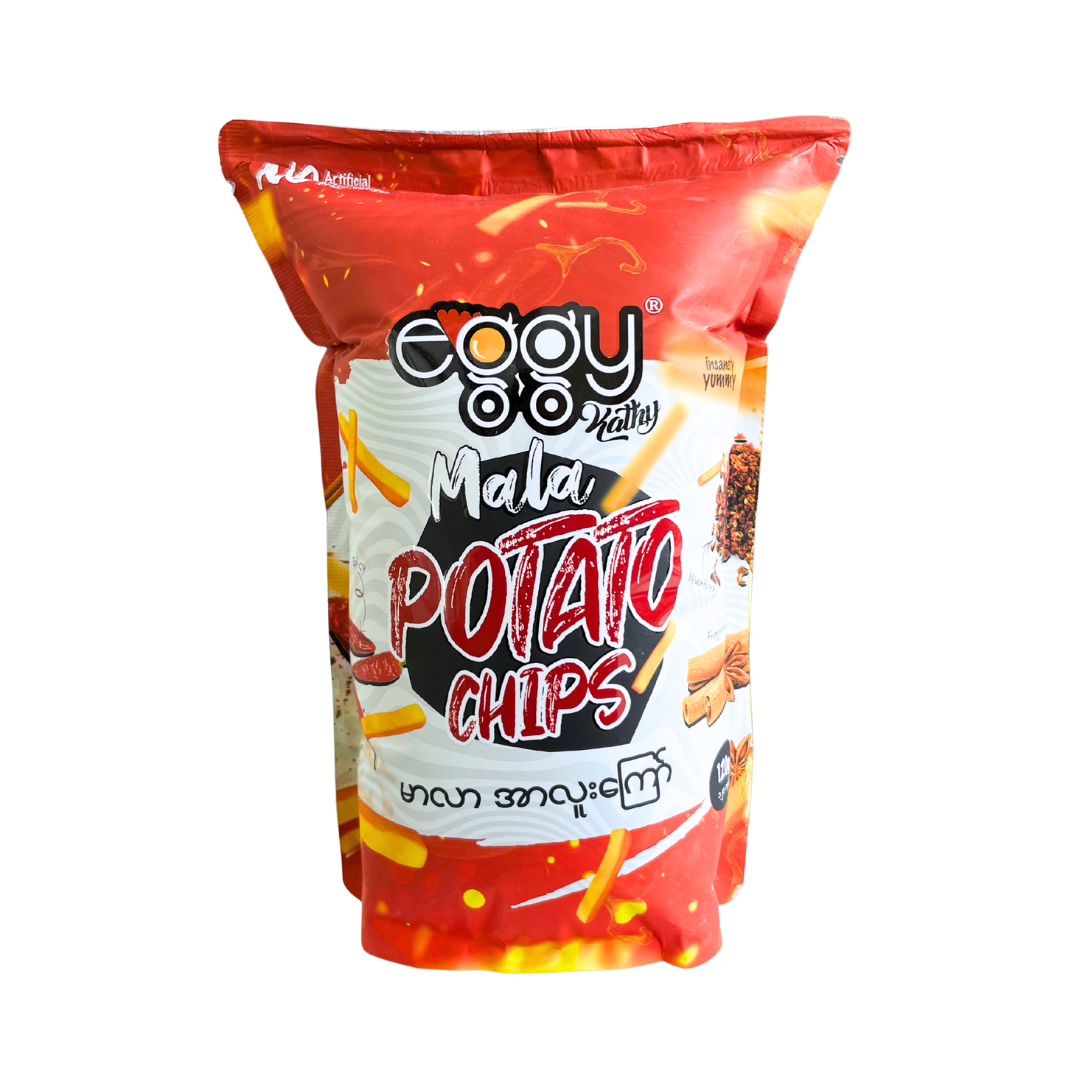 Eggy Mala Potato Chips_မာလာအာလူးကြော် (120g)