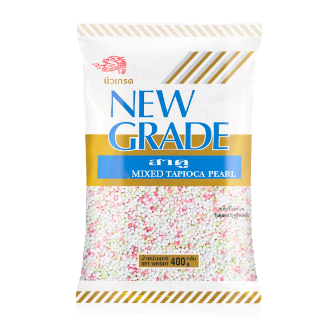 NEW GRADE Mixed Tapioca Pearl_ သာကူစေ့ (400g)
