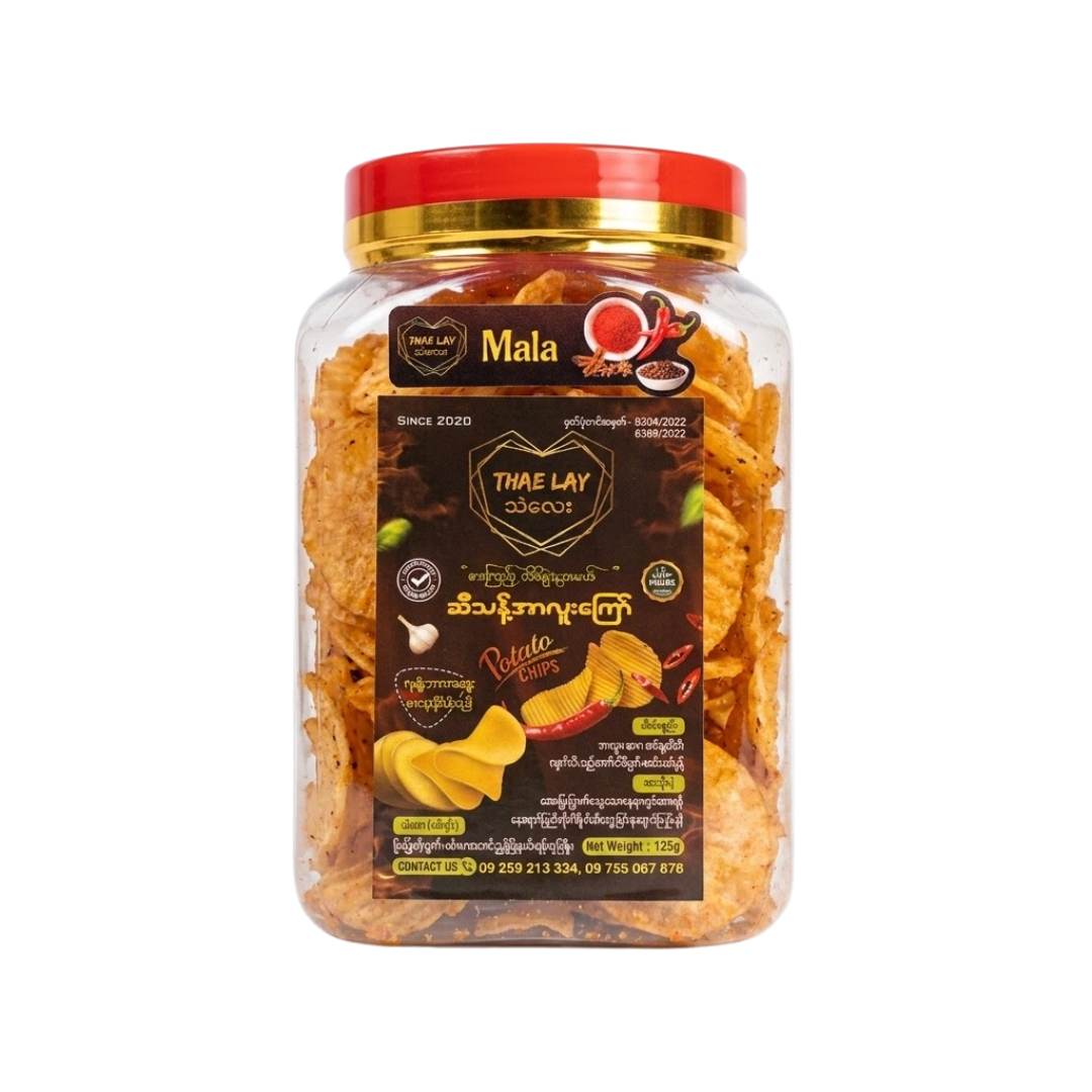 Thae Lay Mala Potato Chip_မာလာအာလူးကြော် (200g)