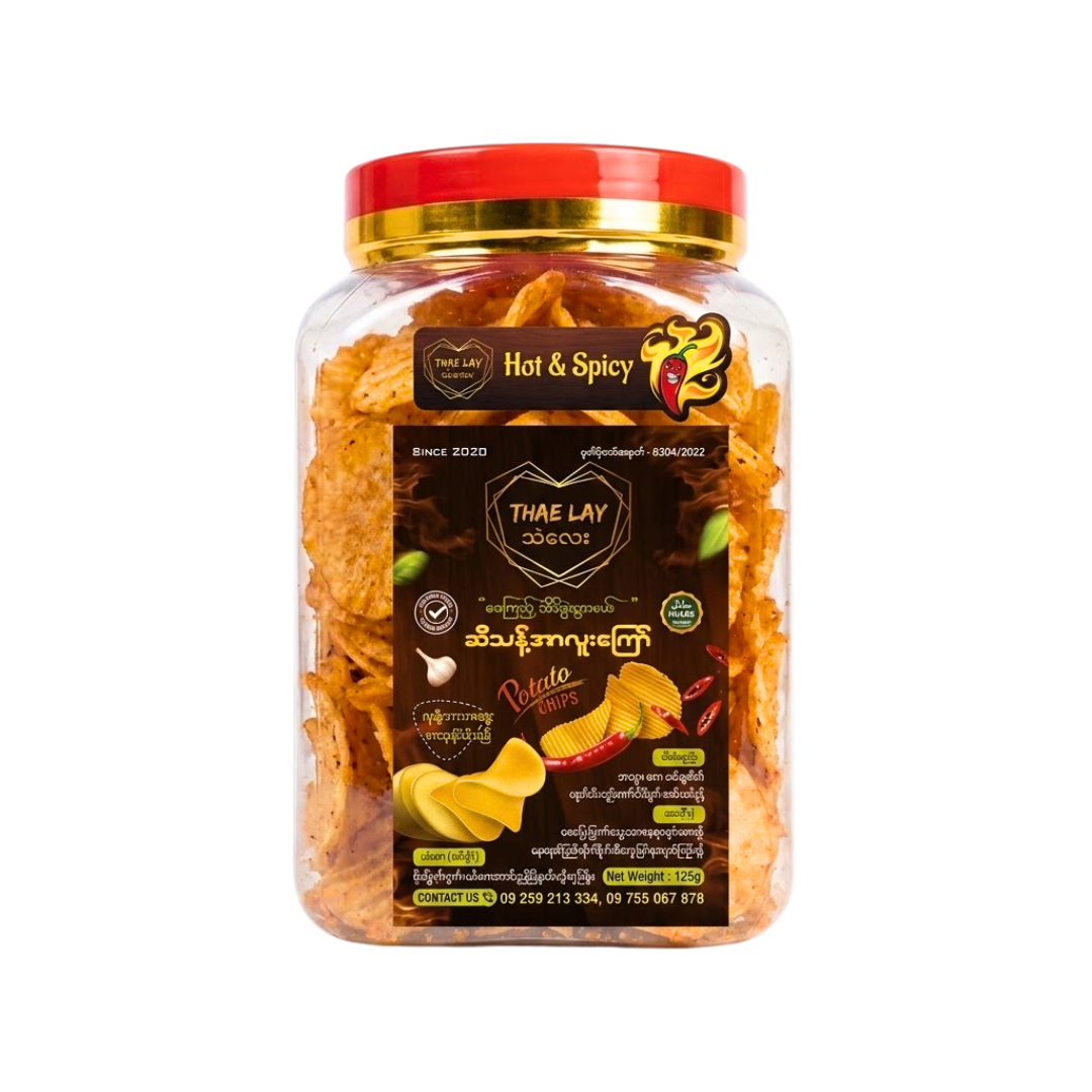 Thae Lay Hot & Spicy Potato Chip_အာလူးအစပ်ကြော် (200g)