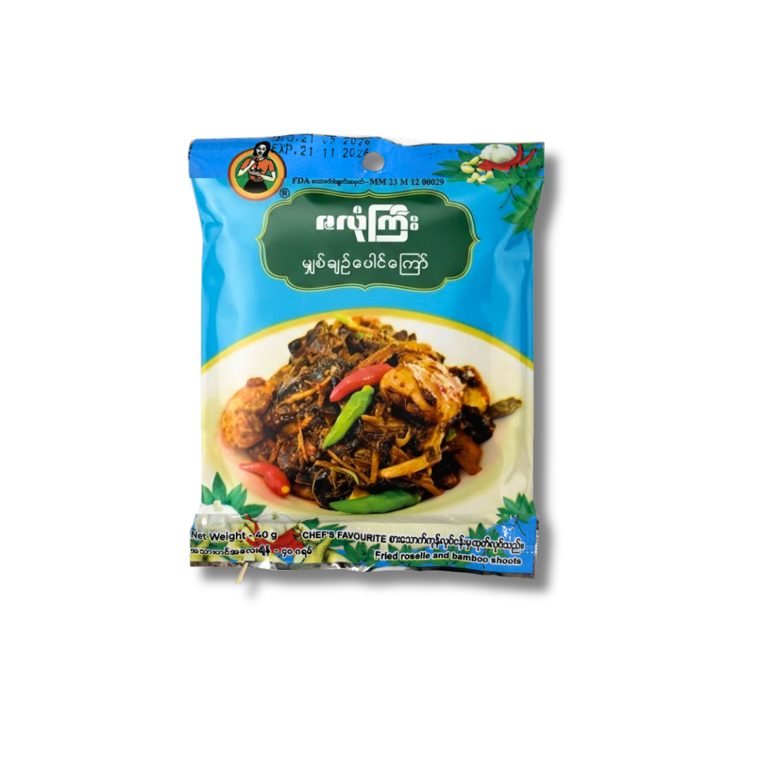 ZLK ဇလုံကြီး မျှစ်ချဉ်ပေါင်ကြော် (40g)