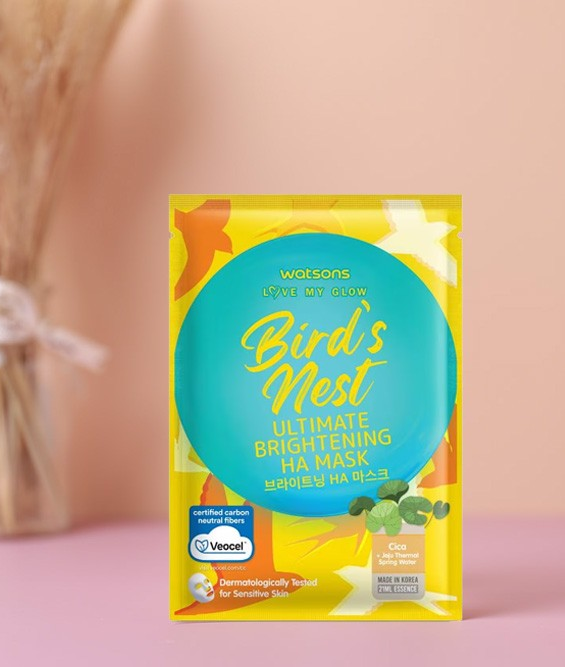 WATSONS Love My Glow Bird's Nest Ultimate Brightening HA Mask 21ml