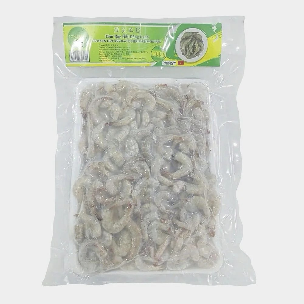 Frozen Greasyback Shrimp Headless (500g)