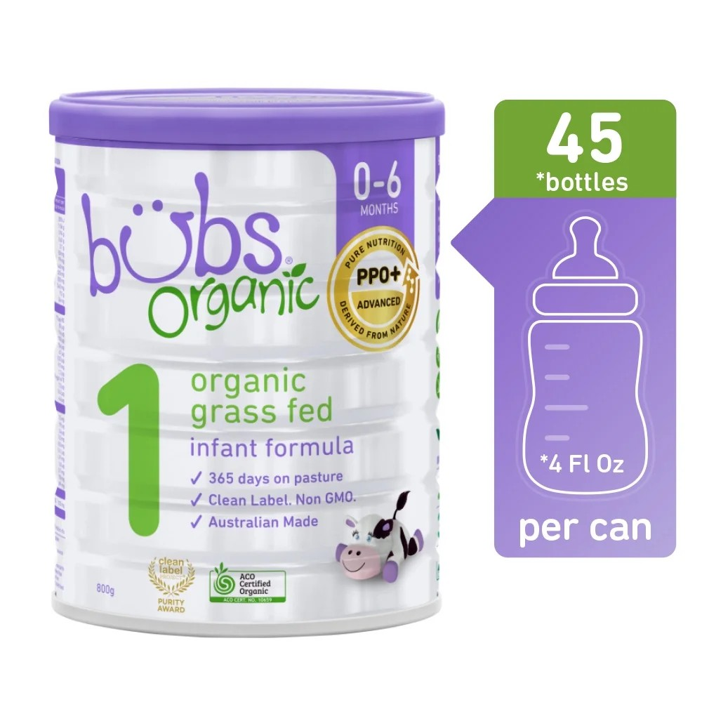Bubs Organic® Grass Fed Infant Formula Stage 1800g