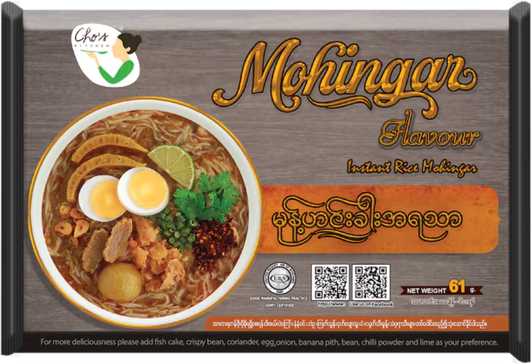 Cho's Instant Rice Vermicelli Mohingar (Cho အသင့်စားမုန့်ဟင်းခါး)