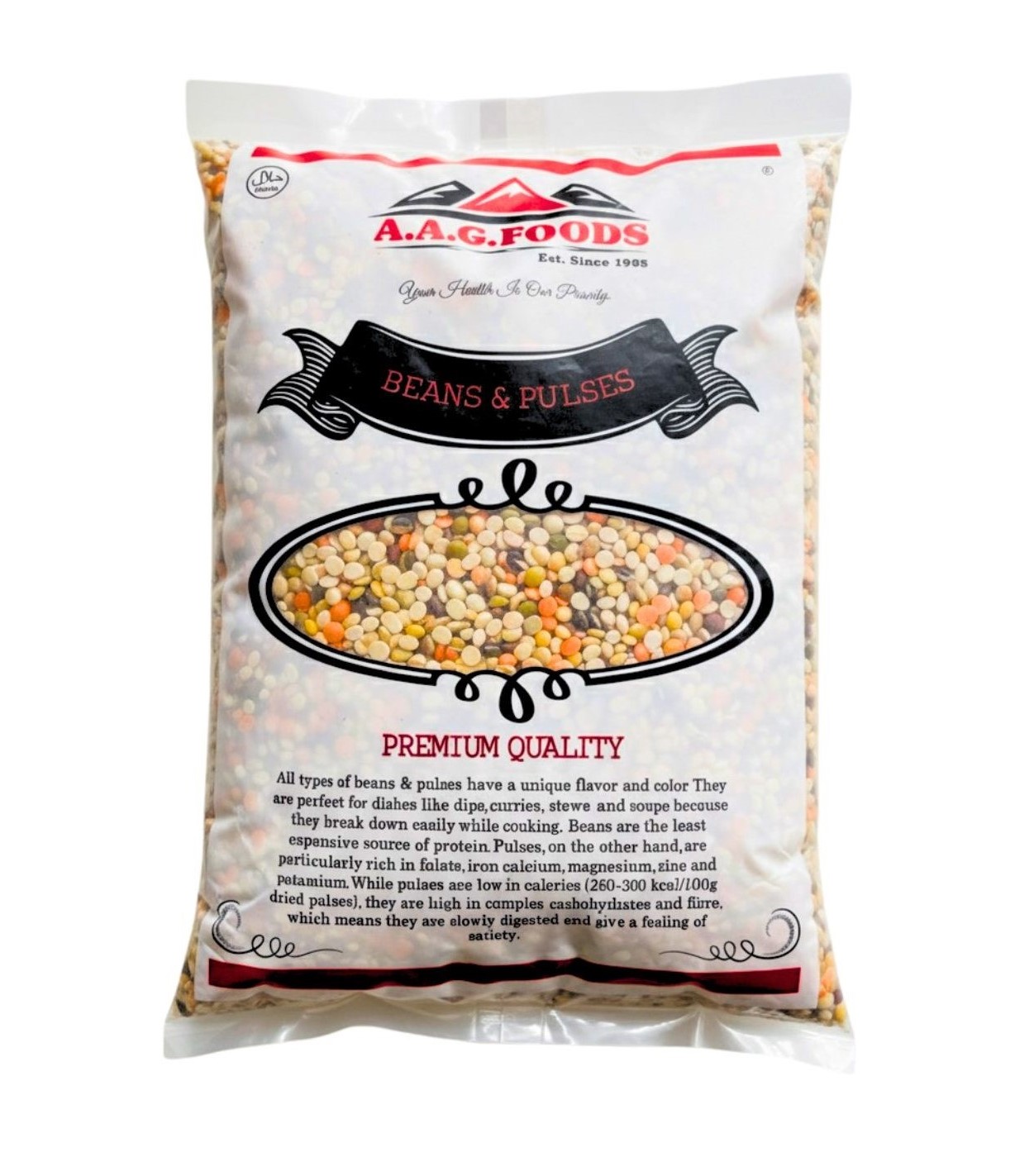 AAG Foods Mix Dal - Beans & Pulses (1kg)