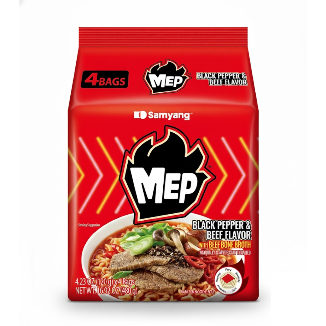 Mep Black Pepper Beef Ramyeon (4pcs x1)