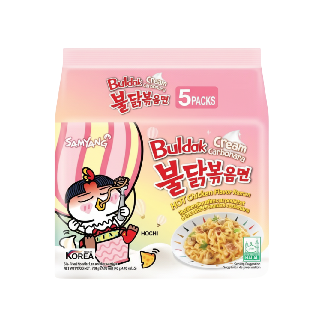Buldak Cream Carbonara Noodle (5 packs x1)