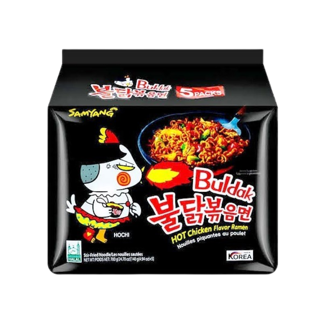 Buldak Extremely Spicy Noodle (5Packs x1)