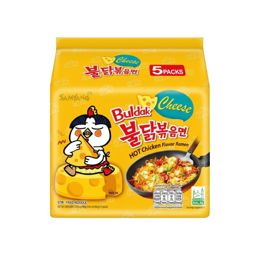 Buldak Cheese Flavor Noodle (5 packs x1)