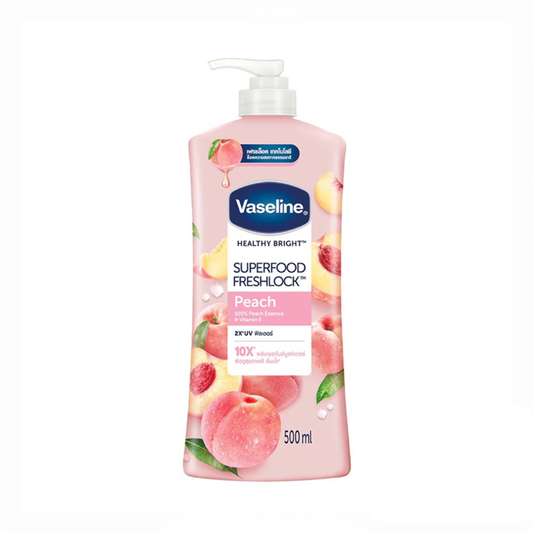 Vaseline Superfood Freshlock Peach Body Lotion (500ml)