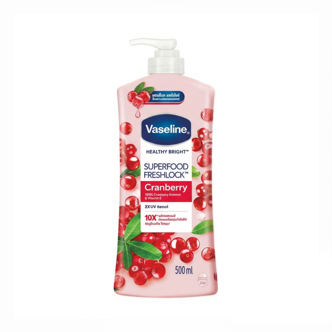 Vaseline Superfood Freshlock Cranberry Body Lotion (500ml)
