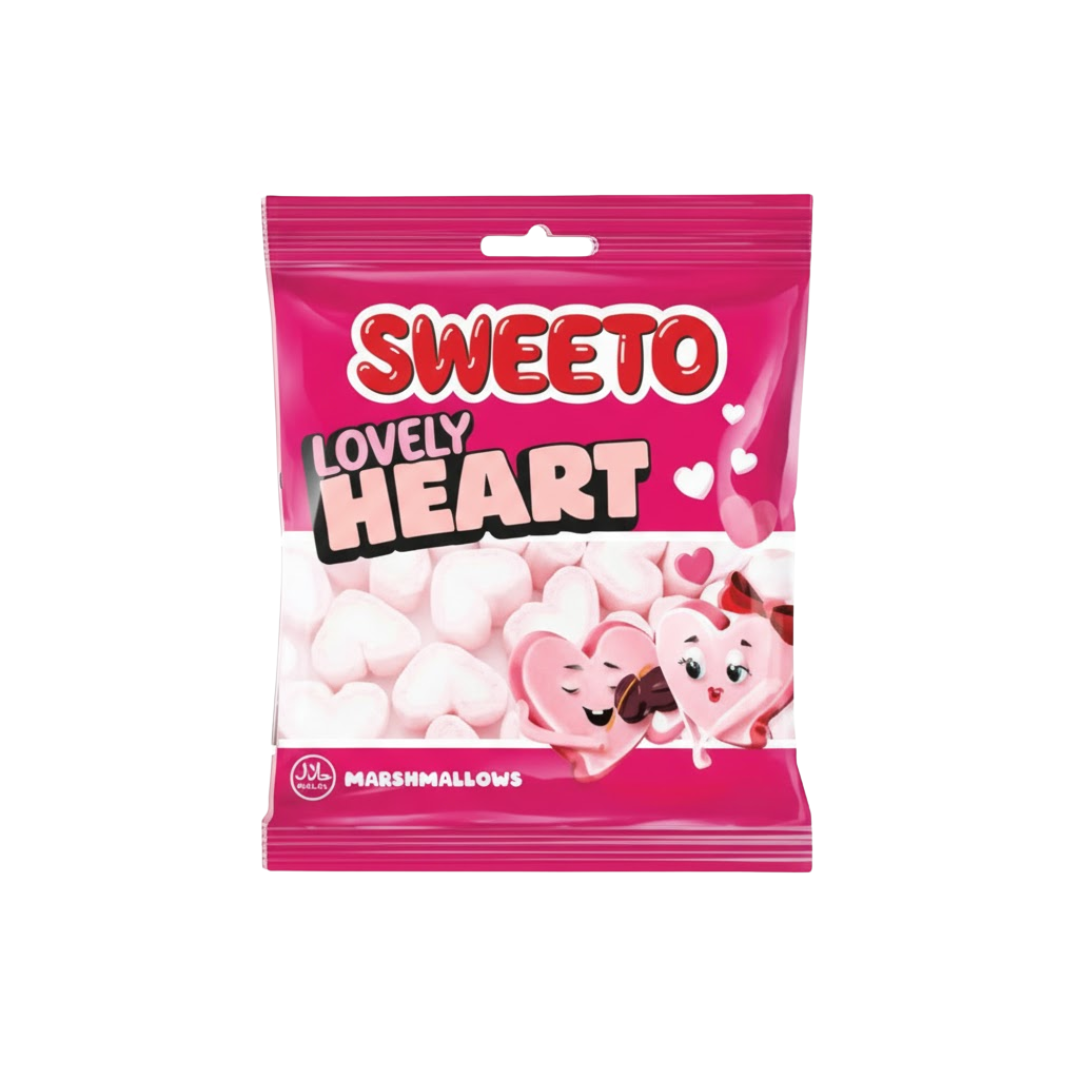 Sweeto Lovely Heart Marshmallow (60g)
