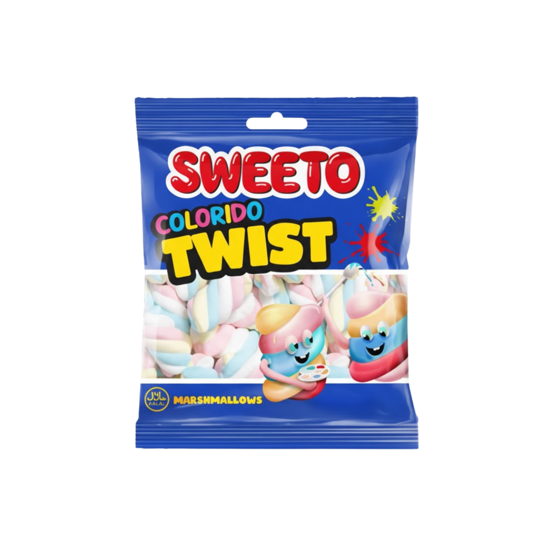 Sweeto Colorido Twist Marshmallow (60g)