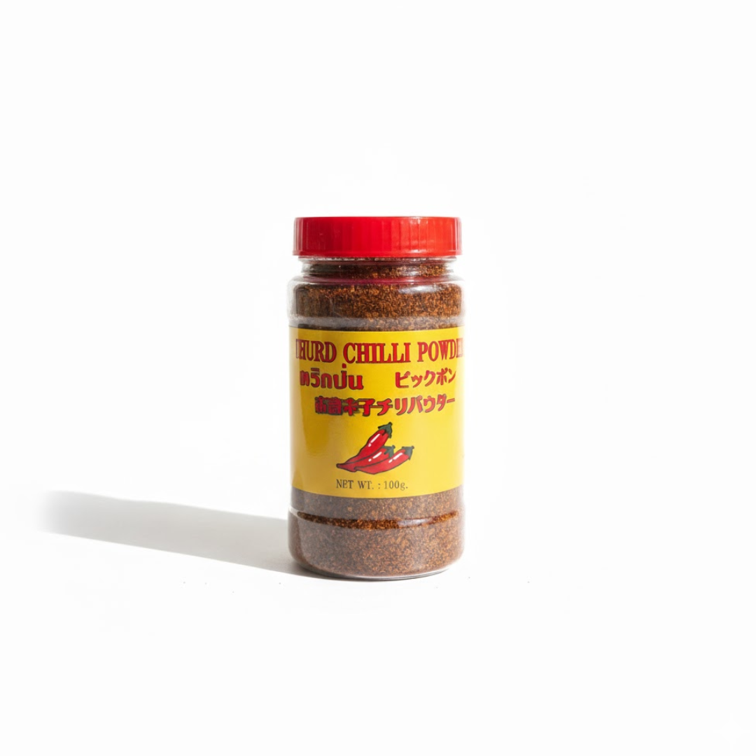 Dried Roasted Chilli Powder_ငရုတ်သီးအကျက်မှုန့် (100g)