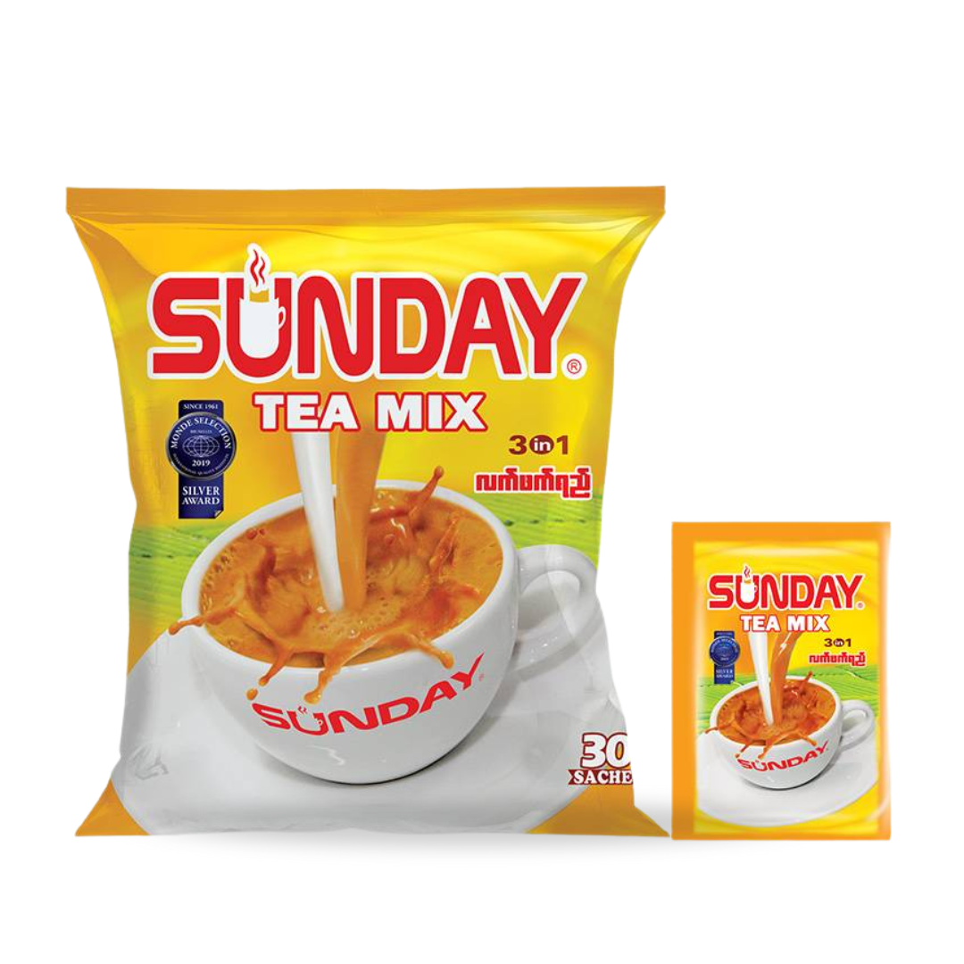 SUNDAY-Tea Mix လက်ဖက်ရည် (3 in 1) 30 Sachets