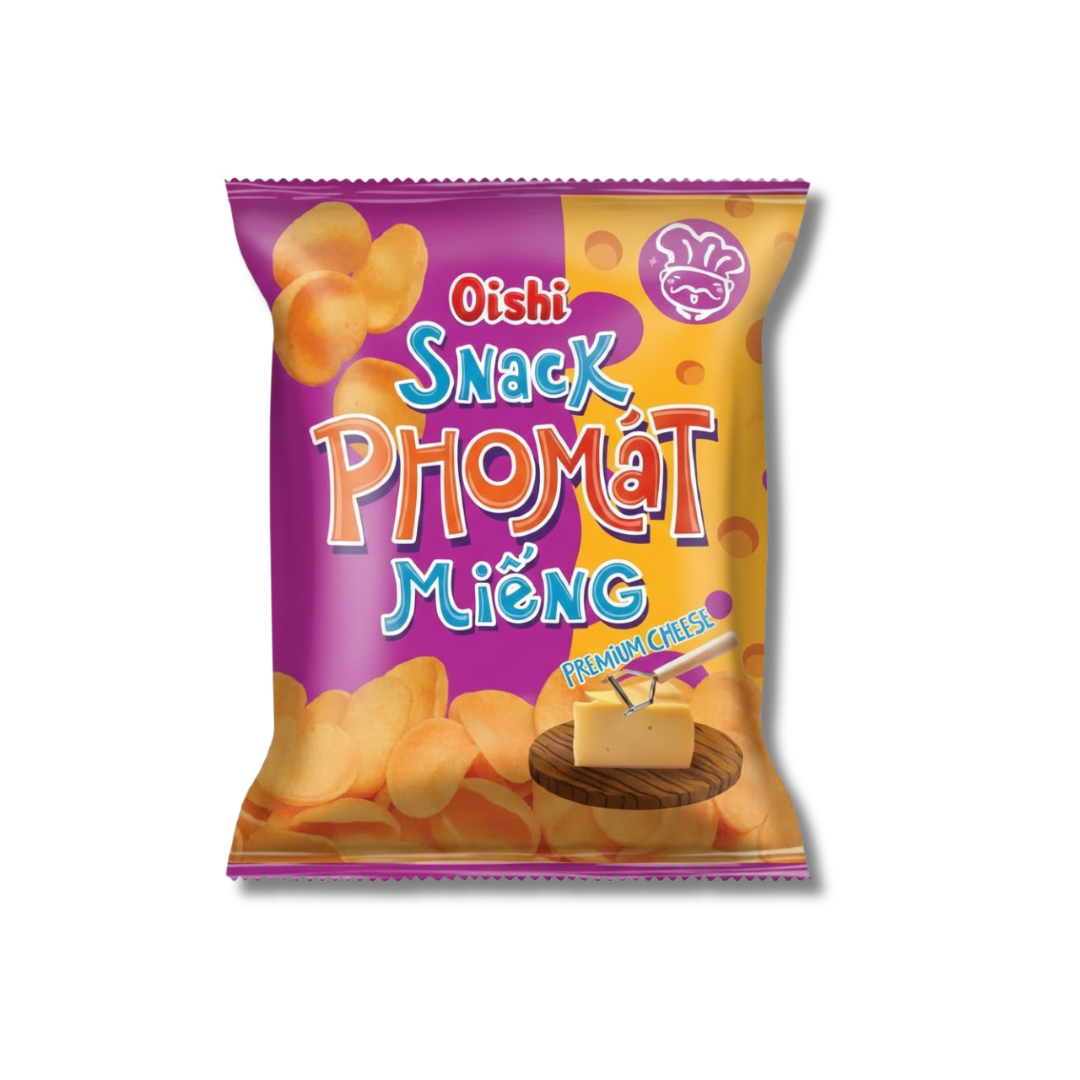 Oishi Snack Phomát Miếng _ Premium Cheese crackers (34g)