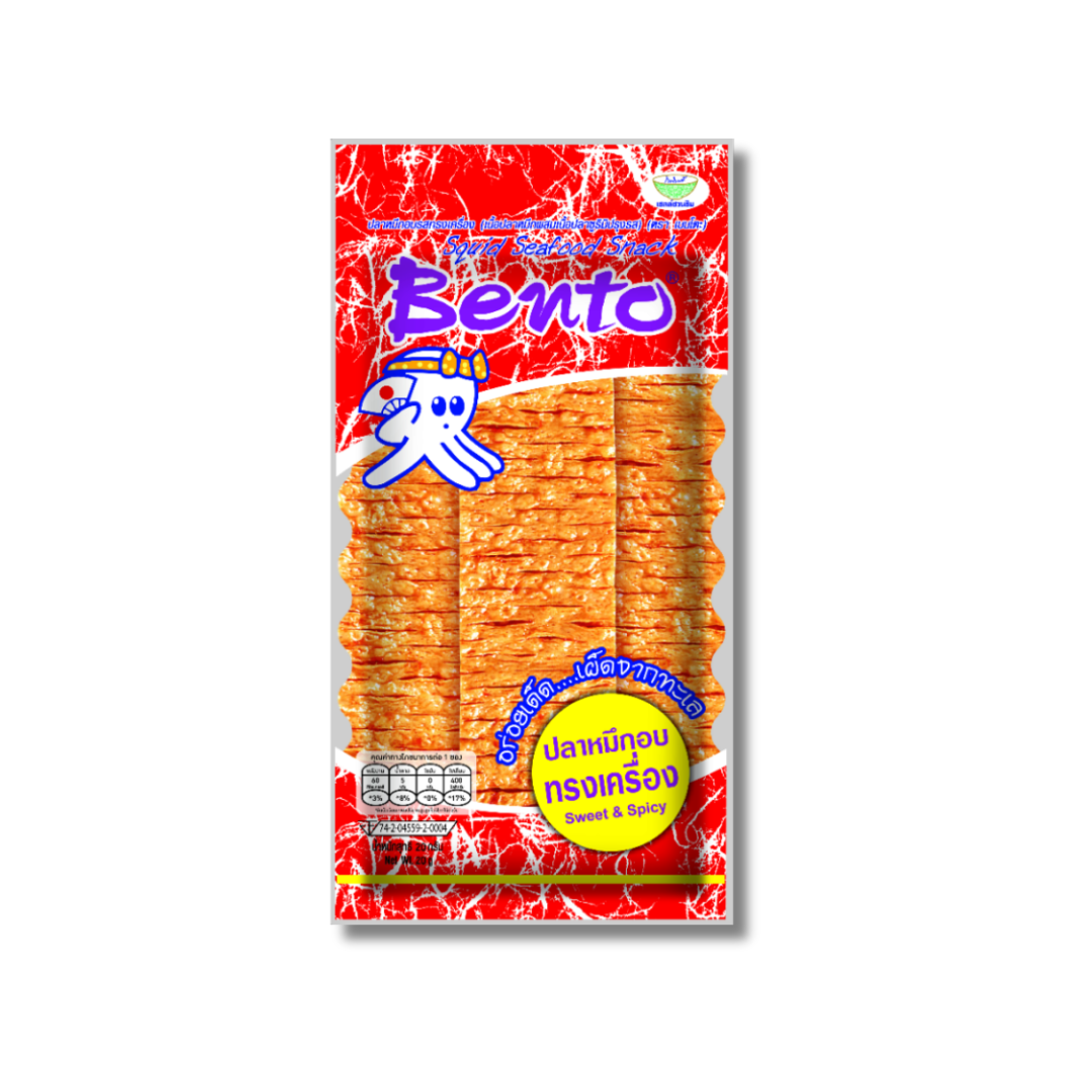Bento Squid Seafood Snack Sweet Spicy Flavor Thai Food Delicious(22g)