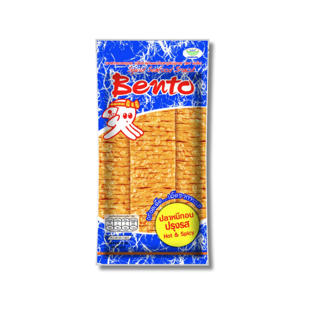 Bento Squid Seafood Snack Hot & Spicy 22g per piece