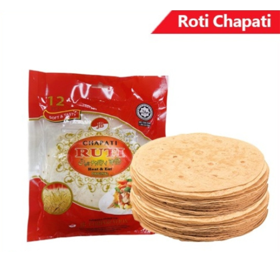 JB Chapati Rutiチャパティルティ 10 Inch 12pcs Packs