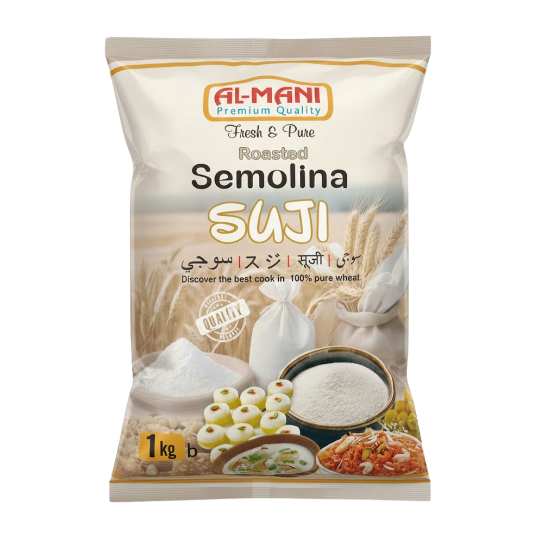 Al-Mani Roasted Semolina (SUJI) 1KG