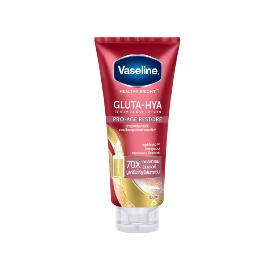 VASELINE - Healthy Bright Gluta-Hya Serum Burst Lotion Pro-Age Restore 300 ML