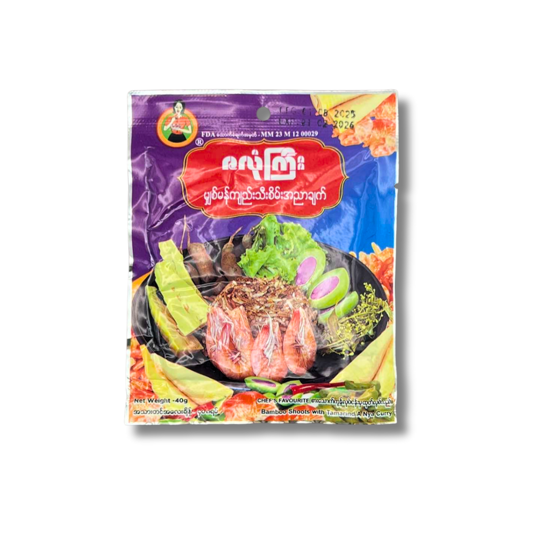 ZLK ဇလုံကြီးမျှစ်မန်ကျည်းသီးစိမ်းအညာချက် (40g)