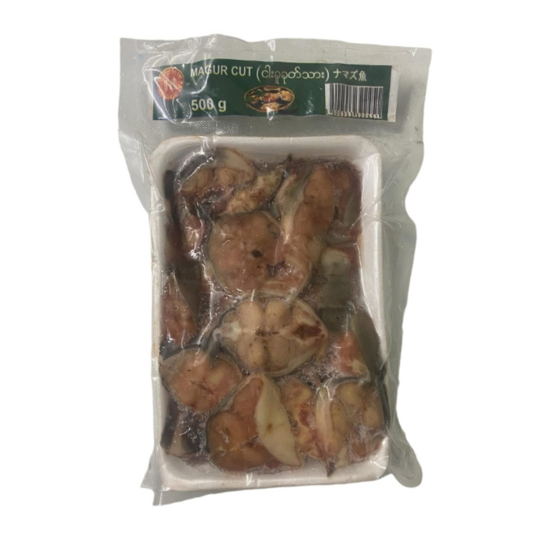 မြန်မာငါးခူခုတ်သား FROZEN MAGUR CUT 500g