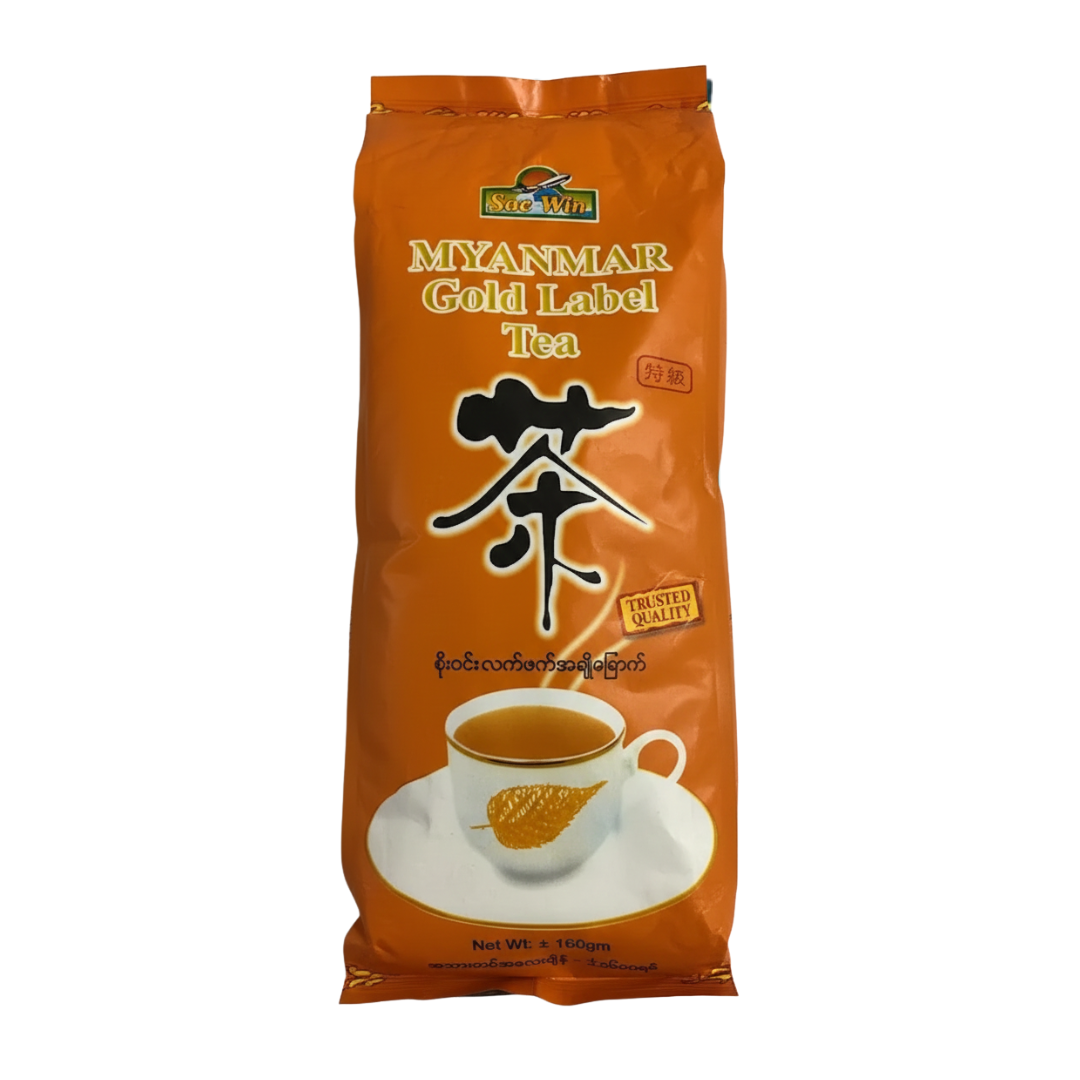 စိုးဝင်းလက်ဖက်ခြောက် SOE WIN MYANMAR Gold Label Tea(160g)